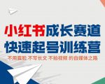 小红书成长赛道快速起号训练营，不露脸不写长文不拍视频，0粉丝冷启动变现之路-致富资源库