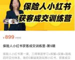 保险人小红书获客成交训练营，0基础高效玩转小红书，可复制的获客成交之路-致富资源库