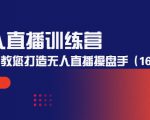 无人直播训练营：手把手教您打造无人直播操盘手（16节课时）-致富资源库