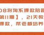 108将淘系爆款陪跑营【第11期】,21天教运营打爆款,帮老板培养运营-致富资源库