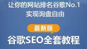 谷歌SEO实战教程:如何让你的网站在谷歌排名第一,内容从入门到高阶,适合个人及团队-致富资源库