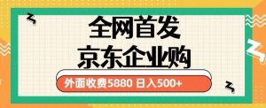 3月最新京东企业购教程，小白可做单人日利润500+撸货项目（仅揭秘）-致富资源库