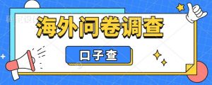 外面收费5000+海外问卷调查口子查项目,认真做单机一天200+【揭秘】-致富资源库