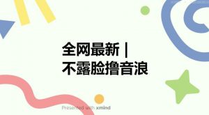 全网最新不露脸撸音浪,跑通自动化成交闭环,实现出单+收徒收益最大化【揭秘】-致富资源库