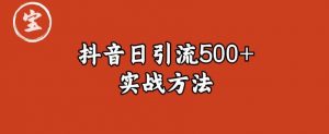 宝哥抖音直播引流私域的6个方法，日引流500+-致富资源库