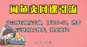 外面这份课卖698，闲鱼卖网课引流创业粉，新手也可日引50+流量【揭秘】-致富资源库