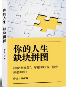 某高赞电子书《你的人生，缺块拼图——我靠“割韭菜”，年赚500万，你会你也可以》-致富资源库