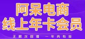 阿呆电商线上年会员，阿呆电商干货分享（更新中）-致富资源库