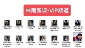 林雨新课VIP频道,玩赚私域/朋友圈/社群-致富资源库