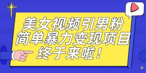 价值3980的男粉暴力引流变现项目，一部手机简单操作，新手小白轻松上手，每日收益500+【揭秘】-致富资源库