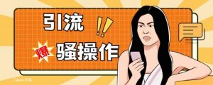 最新引流骚操作，单账号日引50-100，简单粗暴，适合于小白各行各业都可以进行操作，精准粉丝加到爆-致富资源库