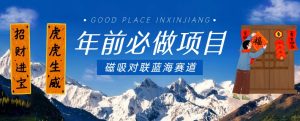 年前必做项目,磁吸对联蓝海赛道,傻瓜式操作复制粘贴纯搬运,一部手机即可完成-致富资源库