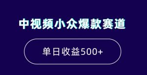 中视频小众爆款赛道，7天涨粉5万+，小白也能无脑操作，轻松月入上万【揭秘】-致富资源库