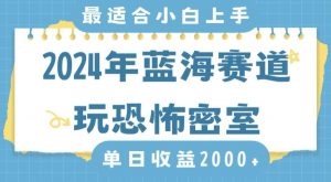 2024年蓝海赛道玩恐怖密室日入2000+,无需露脸,不要担心不会玩游戏,小白直接上手,保姆式教学【揭秘】-致富资源库