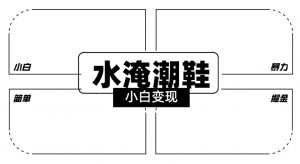 2024全新冷门水淹潮鞋无人直播玩法，小白也能轻松上手，打爆私域流量，轻松实现变现【揭秘】-致富资源库