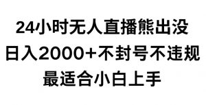 快手24小时无人直播熊出没，不封直播间，不违规，日入2000+，最适合小白上手，保姆式教学【揭秘】-致富资源库