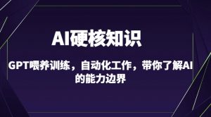 AI硬核知识-GPT喂养训练,自动化工作,带你了解AI的能力边界(10节课)-致富资源库