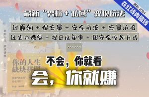 2024,“男粉+私域”还是最耐造、最赚、最轻松、最愉快的变现方式【揭秘】-致富资源库