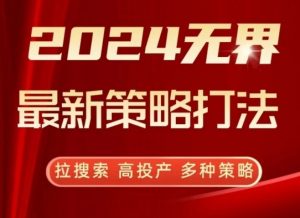 2024无界最新策略打法,拉搜索,高投产,多种策略-致富资源库