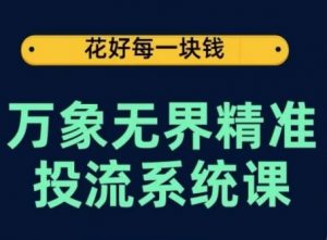 万象无界精准投流系统课,从关键词到推荐,从万象台到达摩盘,从底层原理到实操步骤-致富资源库