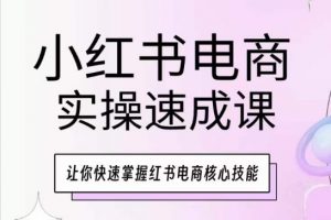小红书电商实操速成课，让你快速掌握红书电商核心技能-致富资源库