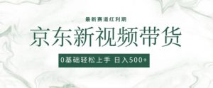 2024最新京东视频带货项目，最新0粉强开无脑搬运爆款玩法，小白轻松上手【揭秘】-致富资源库