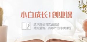 小白成长创业课：追求理论与实践结合，踏实落地，有尊严的持续赚钱-42节-致富资源库