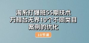 淘系打爆班55期技术:万相台无界10个不同类目案例的优化(10节)-致富资源库