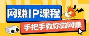 ip合伙人打造1.0，从0到1教你做网创，实现月入过万【揭秘】-致富资源库