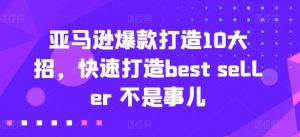 亚马逊爆款打造10大招,快速打造best seller 不是事儿-致富资源库