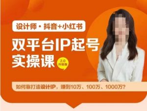 双平台IP起号实操营，教你如何靠打造设计IP，赚到10万、100万、1000万?-致富资源库
