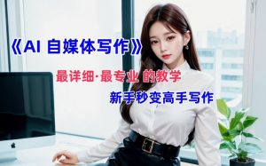 AI自媒体文章创作全网最详细教程,新手秒变写作高手,多方位发展-致富资源库