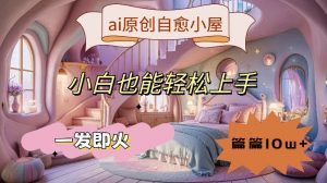 ai原创治愈小屋,小白也能轻松上手,一发即火,篇篇10w+【揭秘】-致富资源库
