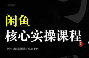 2024闲鱼核心实操课程,从养号、选品、发布、销售,教你做一个出单的闲鱼号-致富资源库