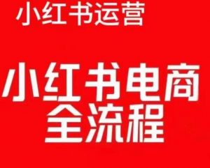 红薯电商实操课，小红书电商全流程-致富资源库