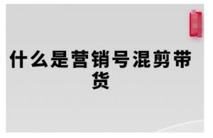 营销号混剪带货，从内容创作到流量变现的全流程，教你用营销号形式做混剪带货-致富资源库