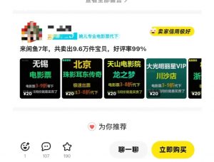 闲鱼电影票自动化,年底开启月入 2W + 的财富通道,可自动化(内附独家秘籍)-致富资源库