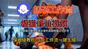 Coze扣子工作流一键生成橘猫修仙视频，保姆级搭建教程-致富资源库