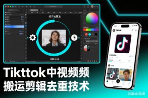 Tiktok中视频纯搬运剪辑去重技术，外来技术，自行测试-致富资源库