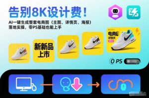 告别8K设计费！AI一键生成整套电商图（主图、详情页、海报）落地实操，零PS基础也能上手-致富资源库