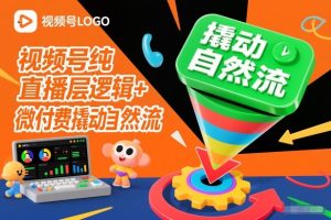视频号纯直播底层逻辑+微付费撬动自然流-致富资源库