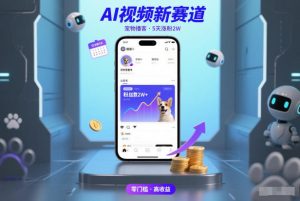AI视频新赛道，宠物播客仅注册5天涨粉2W，收益非常可观-致富资源库