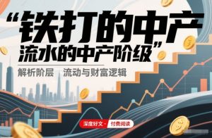 付费文章：铁打的中产，流水的中产阶级-致富资源库