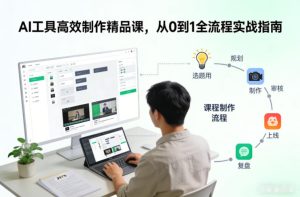 AI工具高效制作精品课，从0到1全流程实战指南-致富资源库