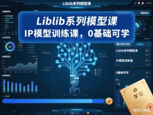 Liblib系列模型课，IP模型训练课，0基础可学-致富资源库