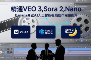 精通VEO 3,Sora 2,Nano Banana商业AI人工智能视频创作完整指南-致富资源库