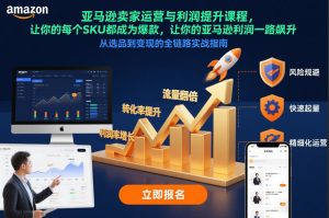 亚马逊卖家运营与利润提升课程，让你的每个SKU都成为爆款，让你的亚马逊利润一路飙升（更新12月）-致富资源库
