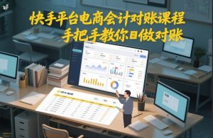 快手平台电商会计对账课程,手把手教你做对账-致富资源库