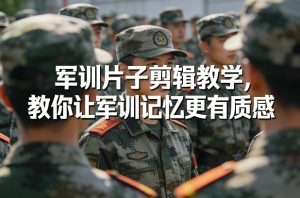 军训片子剪辑教学，教你让军训记忆更有质感-致富资源库
